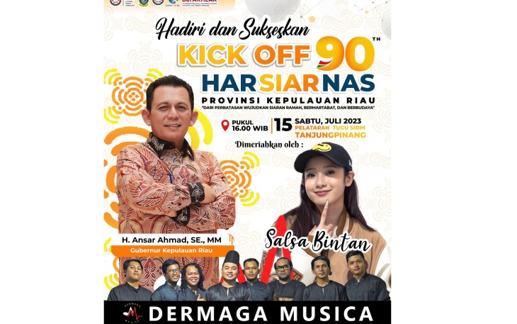 Kick-off Harsiarnas Ke-90 Dilakukan Sabtu 15 Juli di Pelataran Tugu Sirih Tanjungpinang 