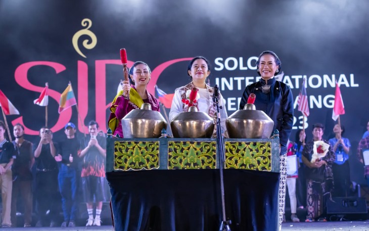Puan saat menutup SIPA 2023, Sabtu malam.