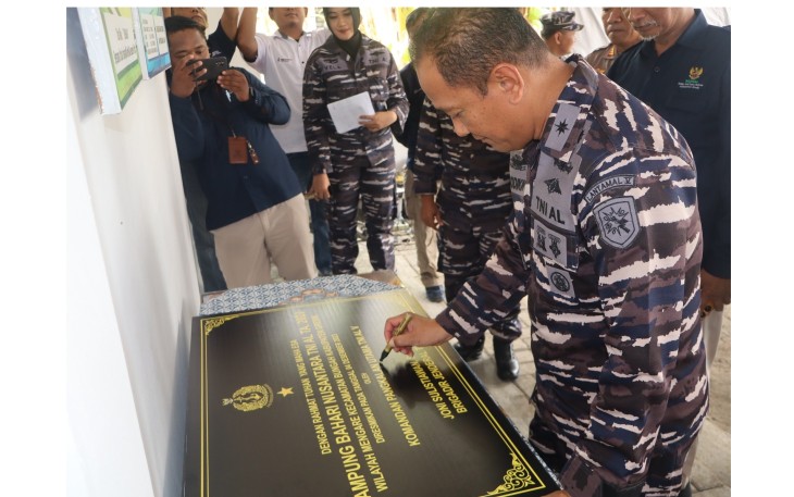 Lantamal V Resmikan Kampung Bahari Nusantara Mengare Gresik