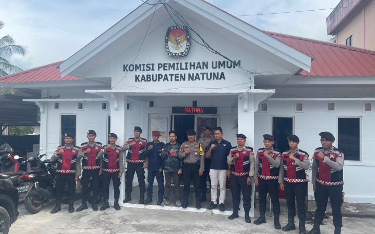 Polres Natuna Laksanakan Pengamanan Rapat Pleno Tertutup Penetapan DCT Anggota DPRD Kabupaten Natuna