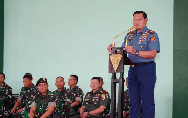 Panglima TNI Laksamana TNI Yudo Margono saat Kunjungi Markas Divif 2 Kostrad
