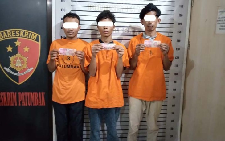 Tersangka dan barang bukti saat diamankan