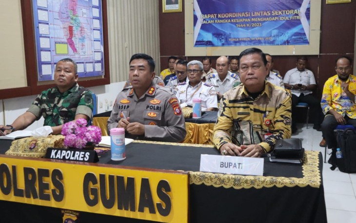Pabung Hadiri Vicon Rakor Lintas Sektoral Dalam Rangka Kesiapan Idul Fitri 1444 H 