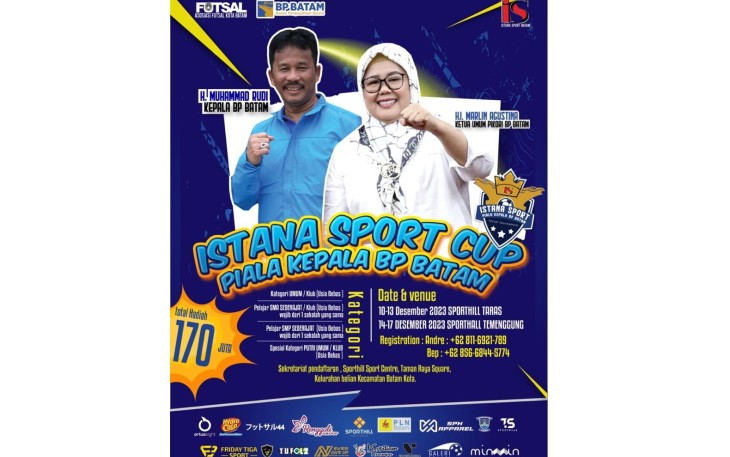 Turnamen Futsal Piala Kepala BP Batam Kategori Pelajar Bakal Berlangsung Tanggal 14 Desember 2023