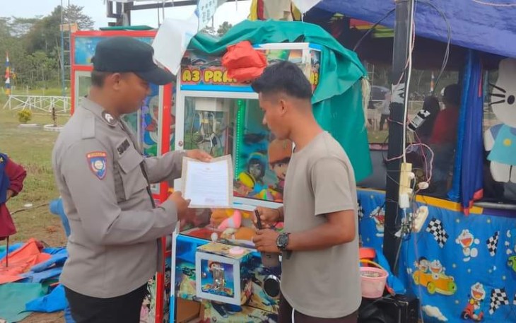 Jajaran Polres Lingga Gencar Sampaikam Isi Maklumat Kapolda Kepri Tentang Larangan Membakar Hutan dan Lahan