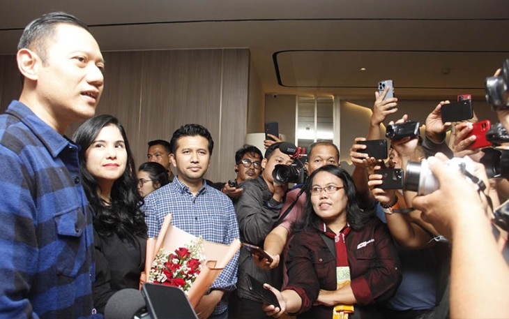 AHY di Hotel Aston Madiun, Sabtu (18/11/2023).