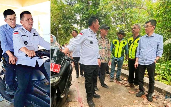 Gubernur Kepulauan Riau Ansar Ahmad kembali meninjau langsung progres pengerjaannya, Rabu (20/9). 