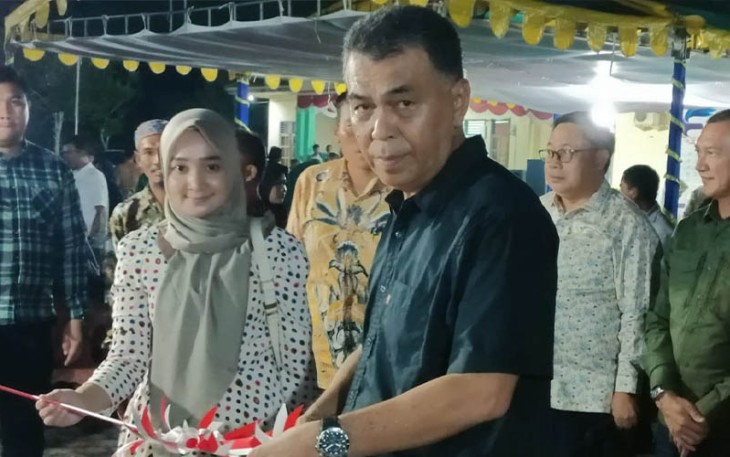 Bupati Natuna saat Resmi Membuka Pekan Expo Desa Air Lengit di Tahun 2023 