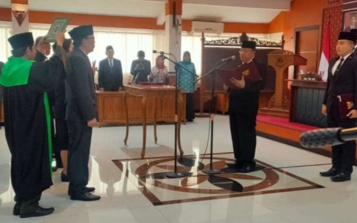 Walikota Blitar Santoso Lantik Pejabat Baru di Posisi Jabatan Tinggi Pratama, Administrator dan Pengawas.