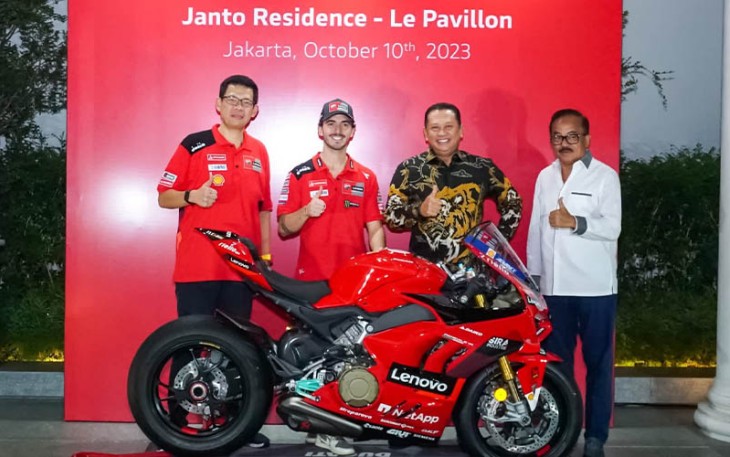 Bamsoet saat menghadiri Private Dinner with Ducati Corse Team, di Jakarta, Selasa malam (10/10/23).