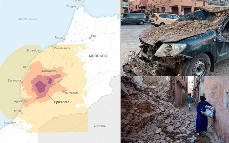 Pusat Gempa Bumi Maroko