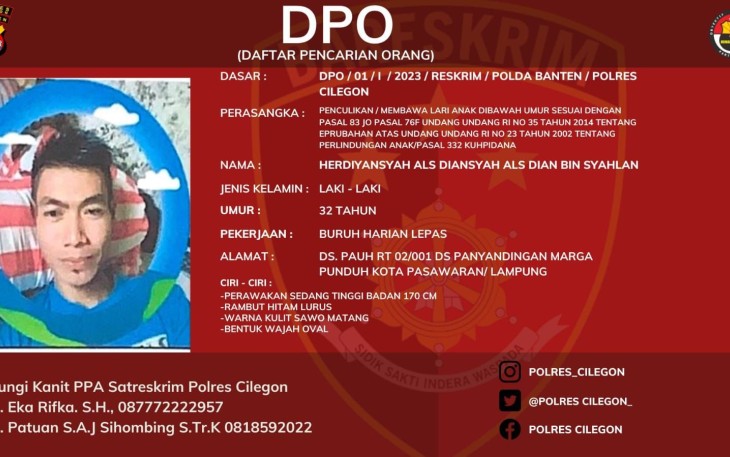 DPO Kasus Penculikan Anak