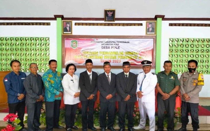 Pelantikan pejabat perangkat desa Pule