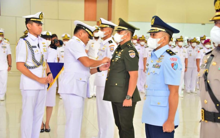 Kasal Laksamana TNI Muhammad Ali saat membuka Dikreg Seskoal Angkatan Ke-61 tahun 2023 di Jakarta, Rabu (12/1)