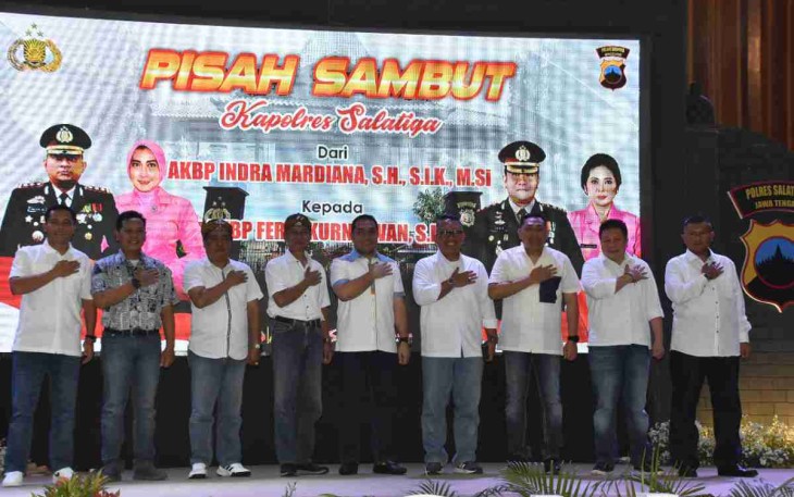 Acara pisah sambut Kapolres Salatiga 