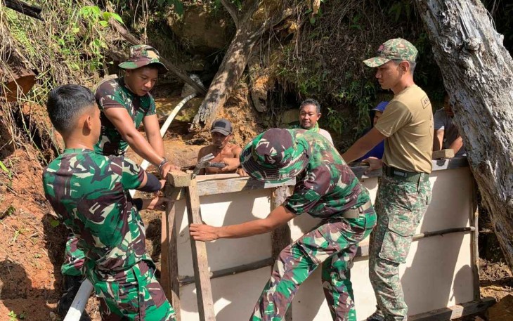Pembangunan bendungan di perbatasan 