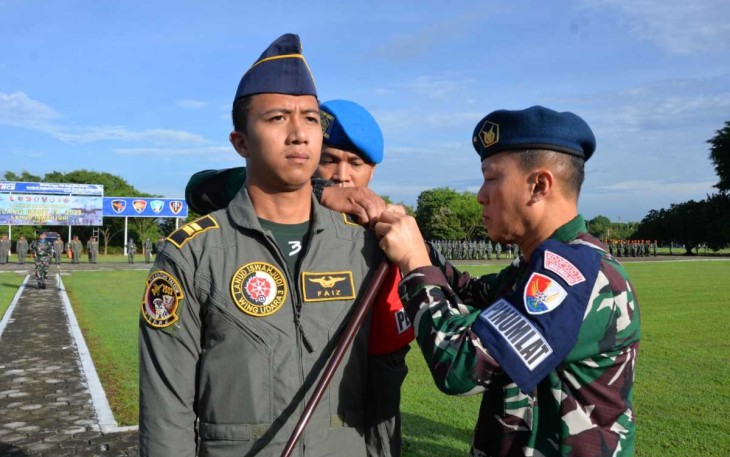 Danlanud Iswahjudi Marsekal Pertama TNI Irwan Pramuda saat membuka latihan Elang Gesit