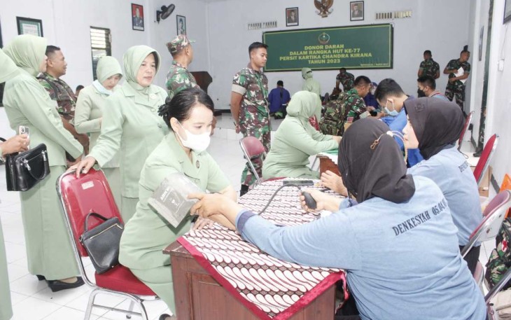 Donor darah Kodim 0806/Trenggalek 