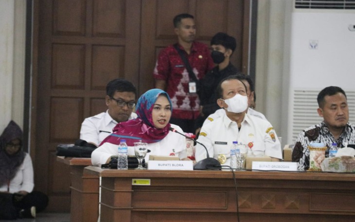 Wakil Bupati Blora Tri Yuli Setyowati menyampaikan kepada Gubernur Jawa Tengah agar perbaikan jalan ditangani dengan skema Inpres.