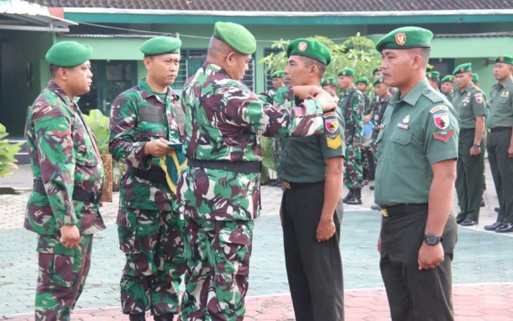 Kenaikan pangkat prajurit Kodim 0805/Ngawi