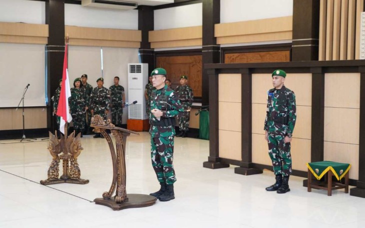 Kenaikan pangkat prajurit Kodam IX Udayana 