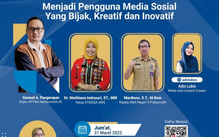 Webinar Literasi Digital di SMAN 5 Prabumulih