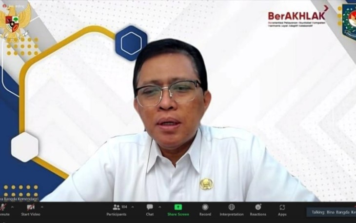 Dirjen Bangda Kemendagri Restuardy Daud 