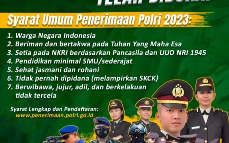 Penerimaan Polri 2023