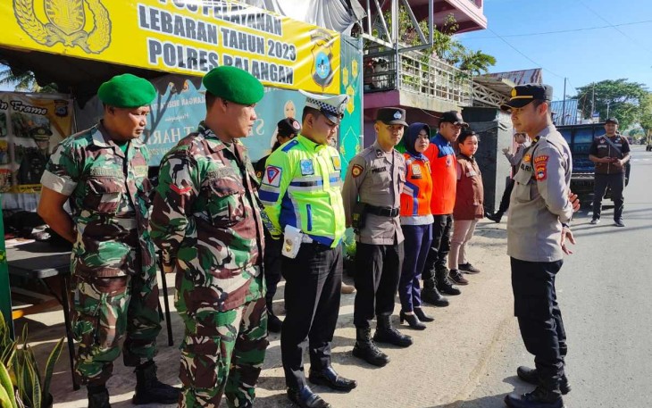 Pengamanan arus mudik lebaran di wilayah binaan 
