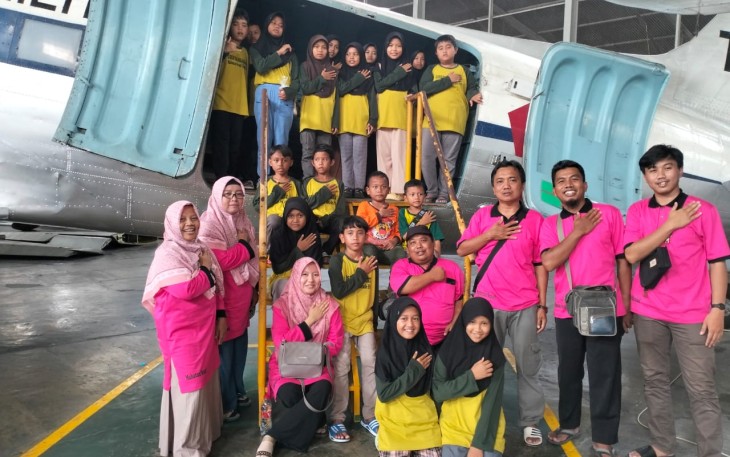 Kunjungan siswa Madrasah Ibtidaiyah Muhammadiyah di Muspusdirla 