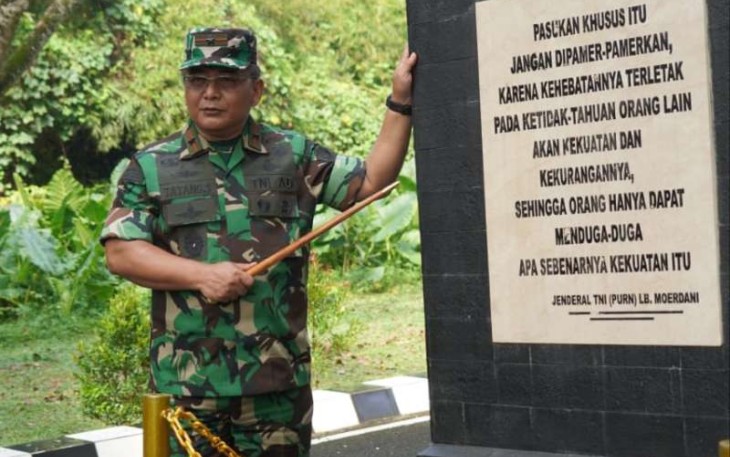 Danrem 064/MY Brigjen TNI Tatang Subarna bernostalgia di Group 1 Kopassus Serang,  Kamis (4)5)