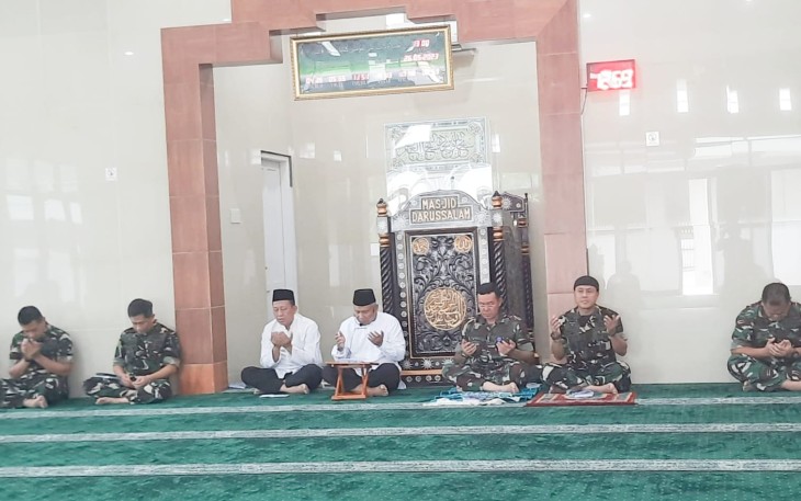 Doa bersama prajurit Koopsud I 
