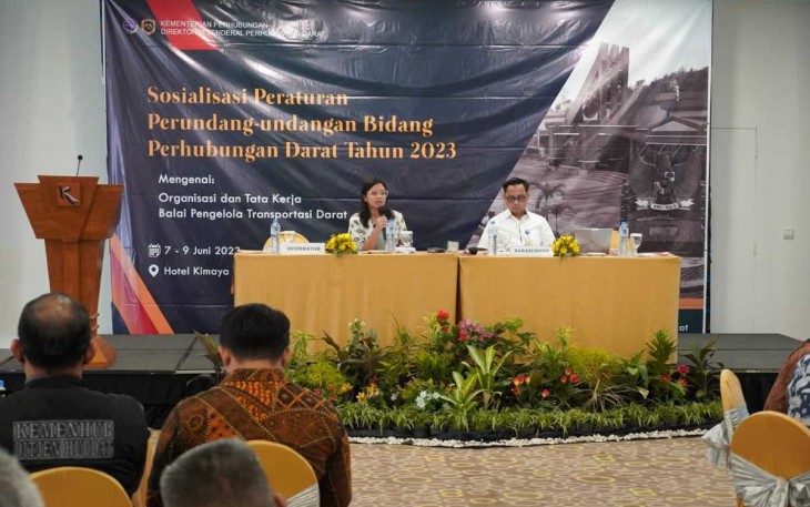 Sosialisasi peraturan perundang undangan bidang Perhubungan Darat tahun 2023 di Yogyakarta 