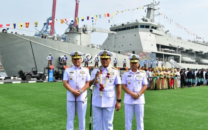 Kasal Laksamana TNI Muhammad Ali saat memberikan keterangan pers di Kolinlamil Jakarta, Senin (3/7)