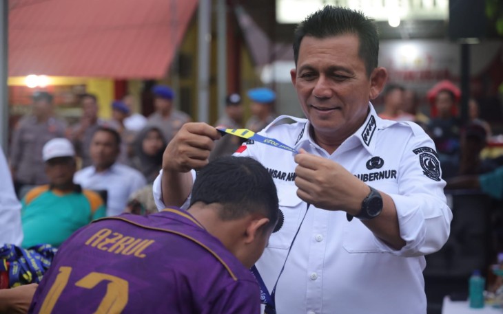Gubernur Ansar Tutup Turnamen Piala Gubernur Zona Anambas Cabang Voli, Futsal dan Sepak Bola 