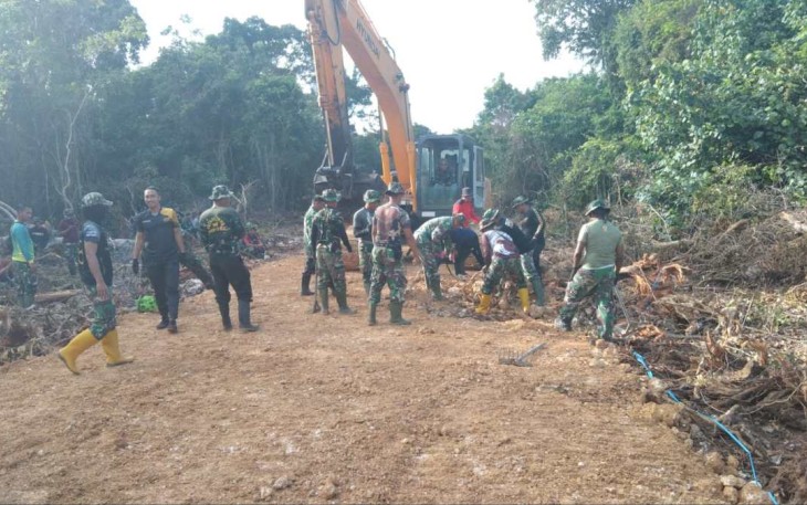 Semangat kerja satgas TMMD kejar target penyelesaian 
