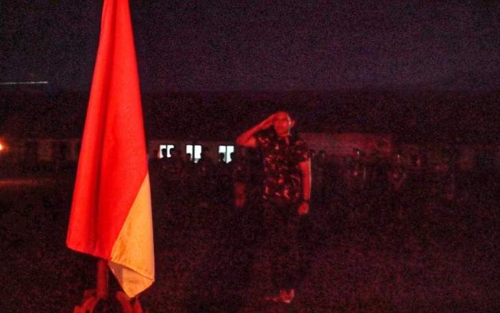 Renungan suci peserta bela negara di Korem 023/KS