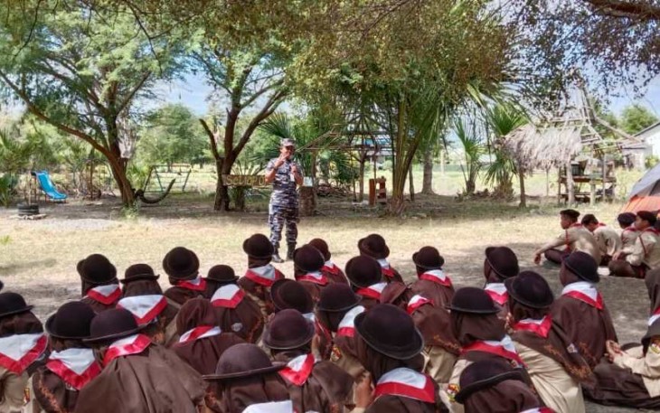Materi Future Leader di Scout Leader Camp Hari Pramuka, Kupang, Minggu (13/8)
