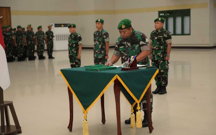 Sertijab PJU Kodam I/BB di Makodam, Senin (14/8)