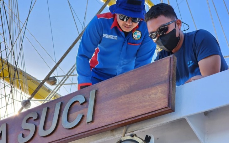 Perawatan Alutsista di KRI Bimasuci