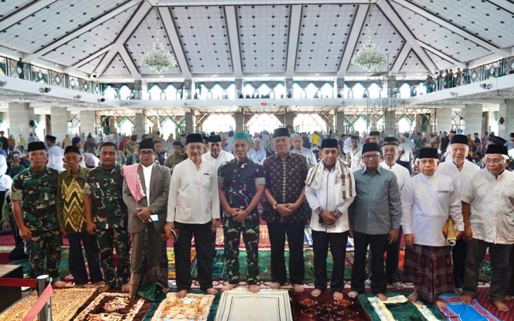 Pangdam Hasanuddin Mayjen TNI Dr. Totok Imam Santoso saat roadshow safari Jum'at, (8/9)