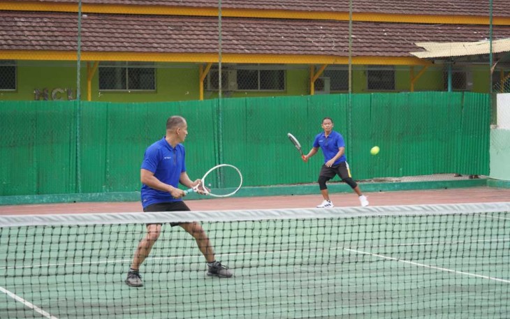 Turnamen tenis lapangan Korem 032/Wbr, Selasa (19/9)