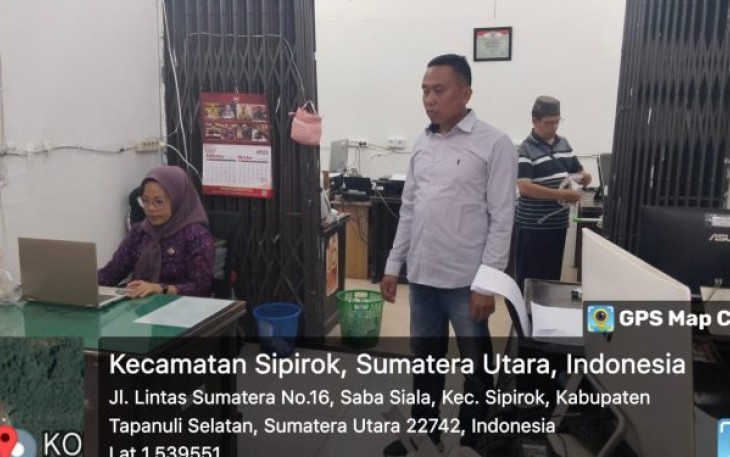 Unit Intel Polsek Sipirok kunjungi Kantor Komisi Pemilihan Umum (KPU) Tapanuli Selatan (Tapsel) guna melakukan berbagai agenda
