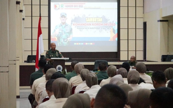 Penyuluhan Hukum TW IV Tahun 2023 di Korem 081/DSJ, Rabu (25/10)
