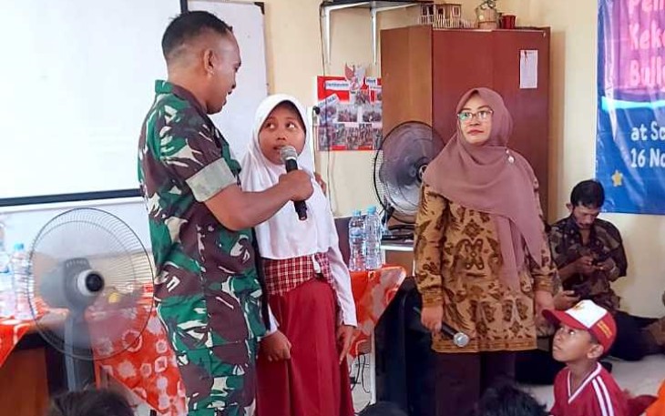 Sosialisasi Bullying di SDN Medokan Ayu I Surabaya, Kamis (16/11)