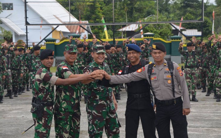 Kodim 1710/Mimika saat Terima Kunjungan Kerja Tim Pengawasan Pengamanan Pemilu 2024