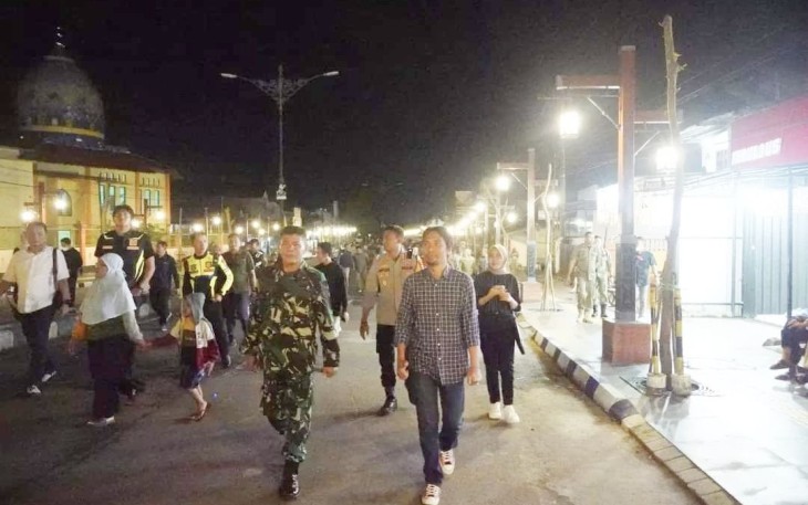 Suasana Jalan Panglima Sudirman Madiun