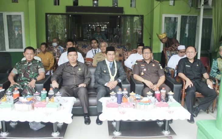 Dandim 1001/HSU-BLG Letkol Inf Dhuwi Hendradjaja saat menghadiri Hari Amal Bhakti Ke-77