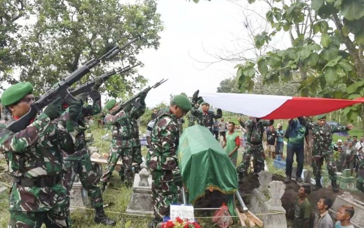 Pemakaman Militer Koptu Danang Santoso