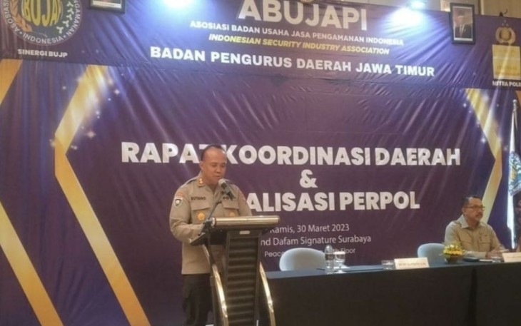 AKBP Sutiono saat memberikan sosialisasi 